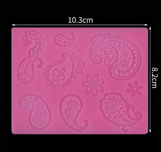 Молд кондитерский 103 на 82 мм розовый Киев