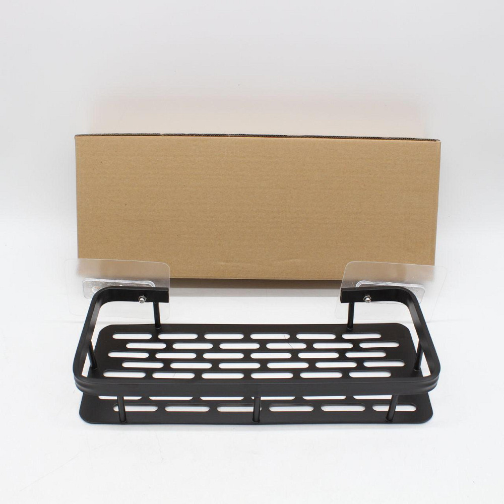 Металева полиця для ванної (30х13х4,5 см), до 10кг Bathroom shelf / Навісний органайзер для ванної кімнати Київ - фото 9