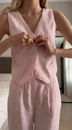 Жіночий стильний літній костюм льон Барбі, 48/50 Одеса