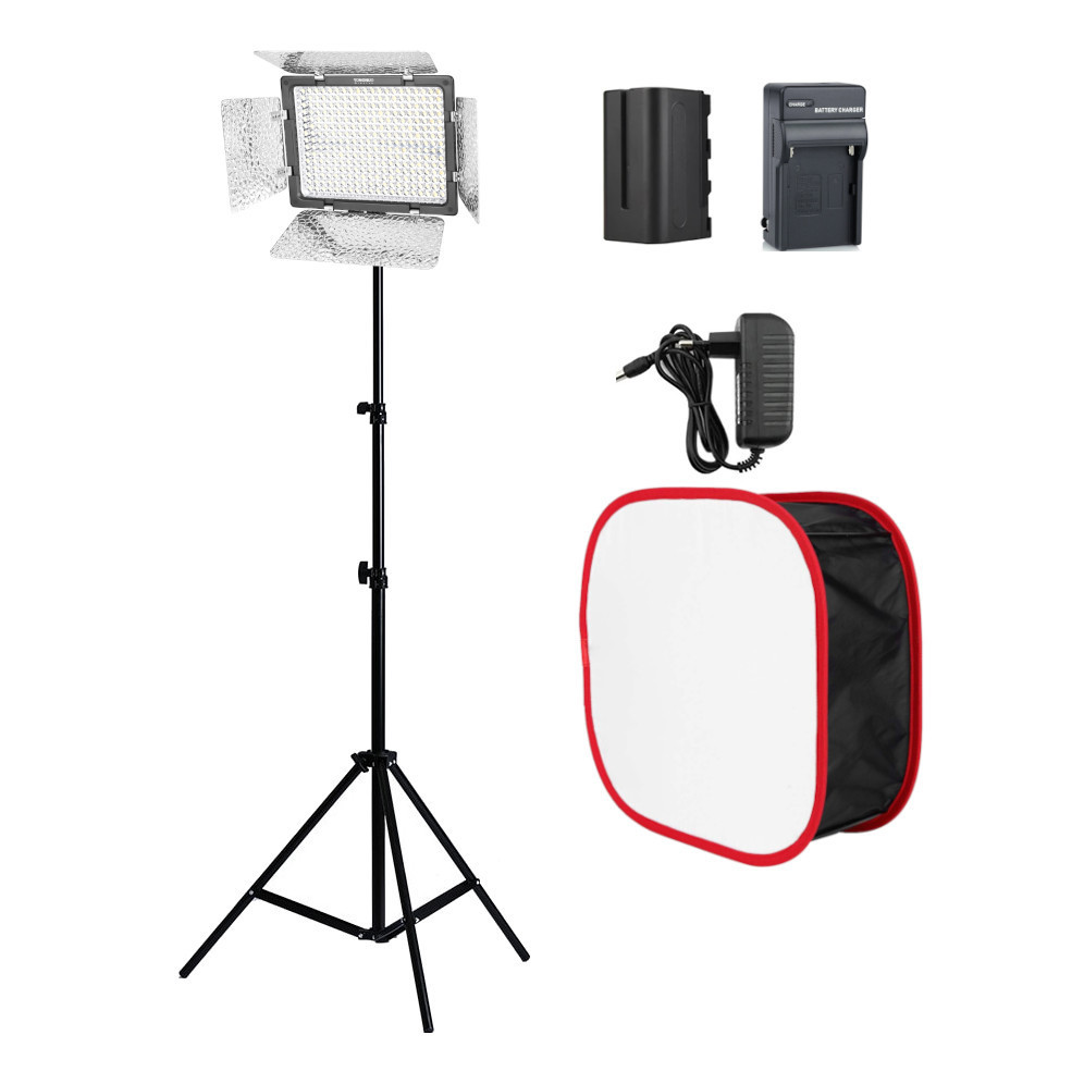 Постійне LED світло комплект софтбокс стійка аккумулятор Yongnuo YN300 III Kit Київ - фото 1
