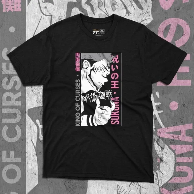 Футболка для підлітка хлопчика з принтом Магическая Битва Сукуна 5 Розмір 160 Anime10545 Дніпро - фото 1