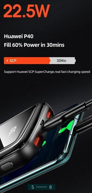 Повербанк : USAMS 10/20K 22.5W Киев - изображение 5