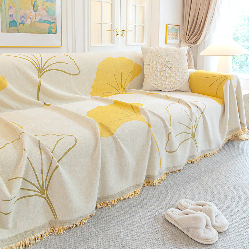 Плед покрывало на диван или кровать,чехол накидка 180х230 см для мягкой мебели см желтый с белым Каменец-Подольский - изображение 5