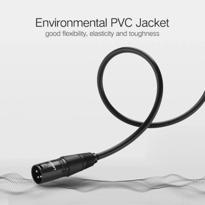 Кабель мультимедійний XLR M to XLR F 3.0m AV130 black Ugreen (20711) Вінниця - фото 7