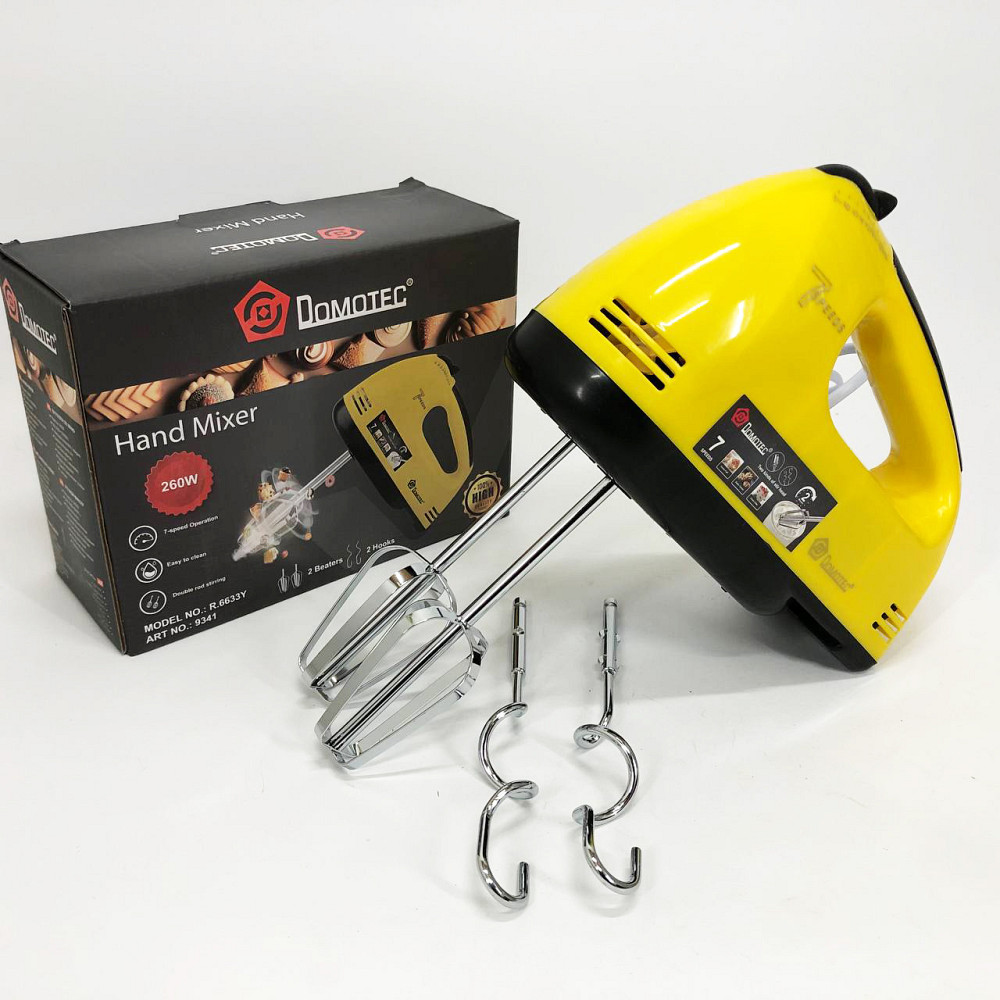 Портативный ручной миксер DOMOTEC, Ручной кухонный миксер для кондитера кухонный помощник UT-77 Львов - изображение 2