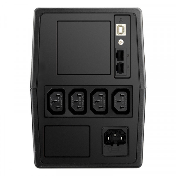 ДБЖ FSP Fortron FP1000, 1000ВА/600Вт, Line-Int, CE, IEC*4+USB+USB cable, Black (PPF6000615) Киев - изображение 2