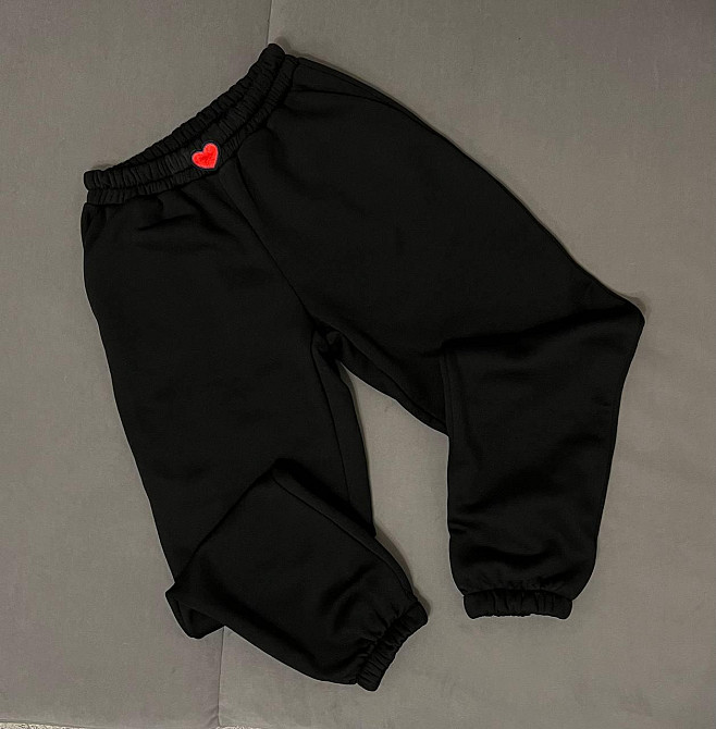 Жіночі базові теплі штани джогери трехнить на флісі Одеса - фото 2