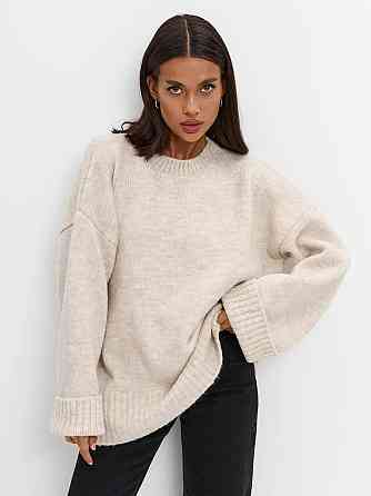 Женский базовый оверсайз свитер машинная вязка Одесса