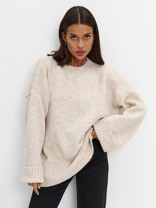 Женский базовый оверсайз свитер машинная вязка Одесса - изображение 3