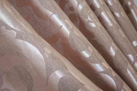 Шторна тканина жакард, колекція "Вензель", колір пудра 090ш Київ