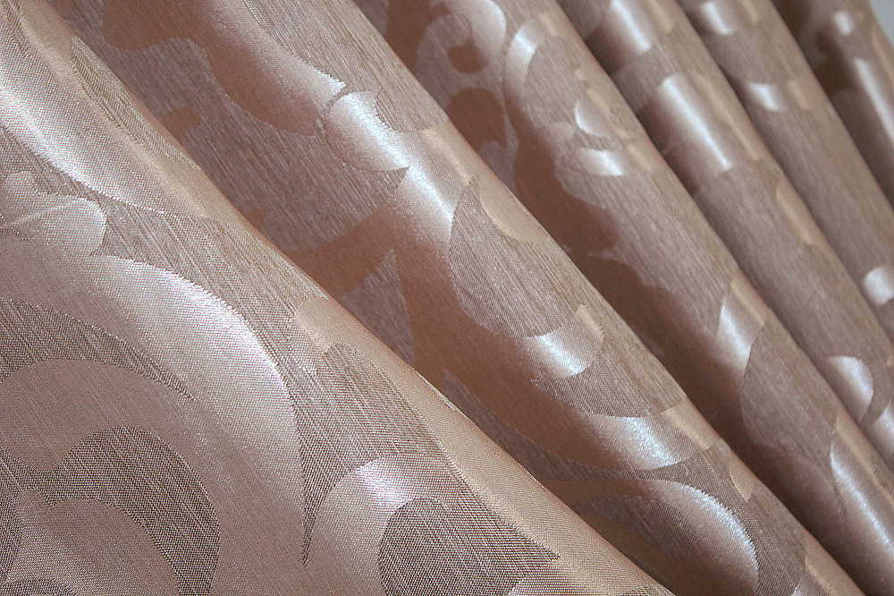 Шторна тканина жакард, колекція "Вензель", колір пудра 090ш Київ - фото 1