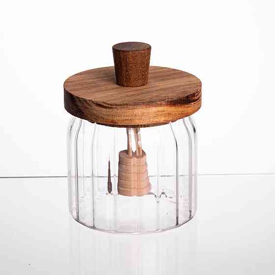 Медовниця скляна з кришкою і ложкою 320 (мл) 64486-4 Київ