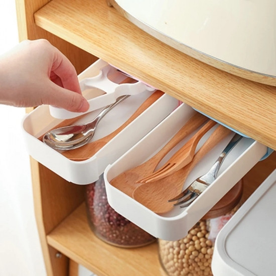 Скрытый ящик-тумбочка для хранения канцелярии и кухонных принадлежностей под столом 21см Винница - изображение 4