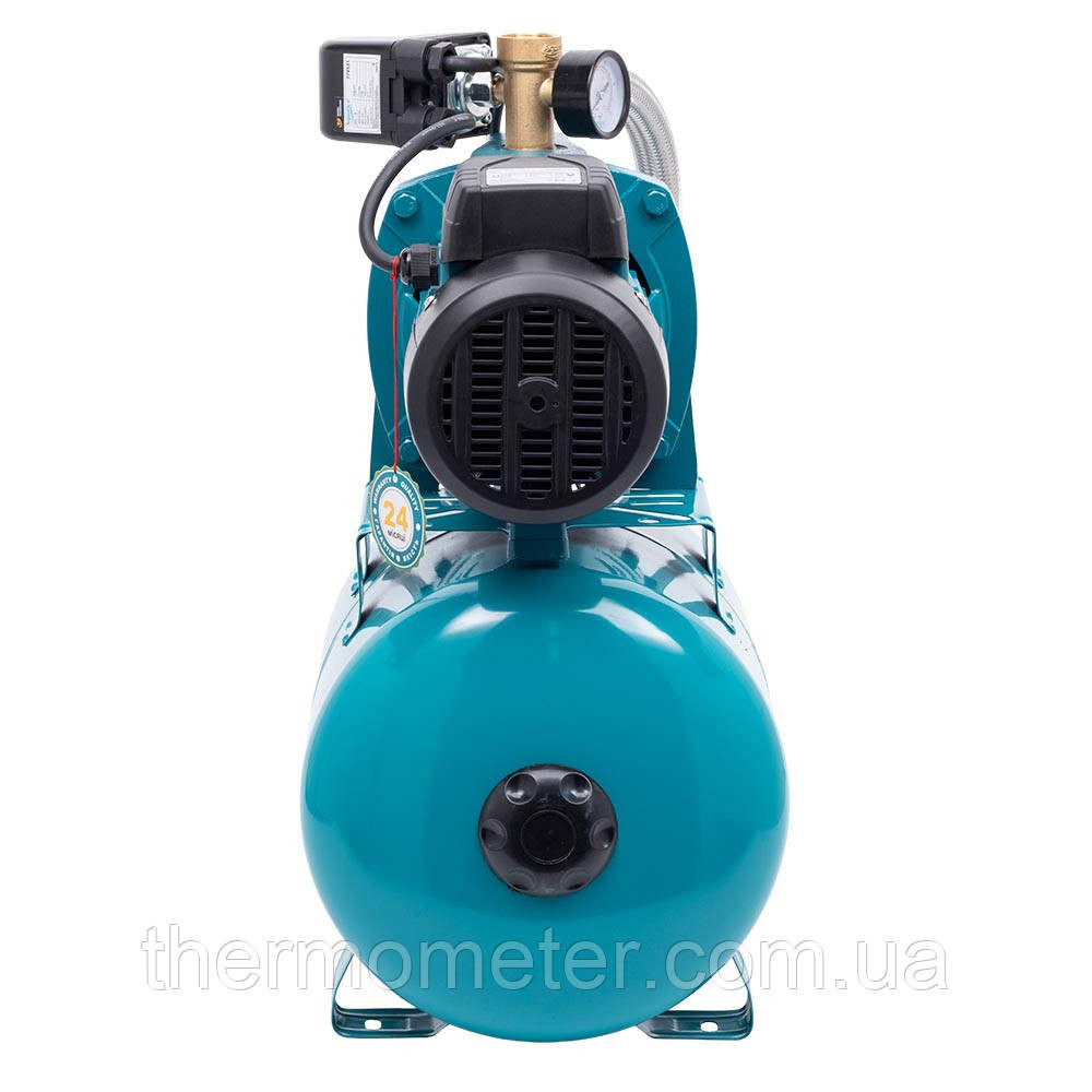 Станція 0.75 кВт Hmax 40м Qmax 85 л/хв (самовсмоктувальний насос) 24 л AquaticaLEO AJm75A3/UA (775384/24) Київ - фото 7