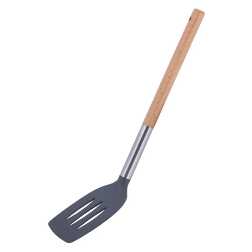 Лопатка кухарська нейлон/дерев'яна ручка 34см з отворами 8850 KAMILLE Житомир