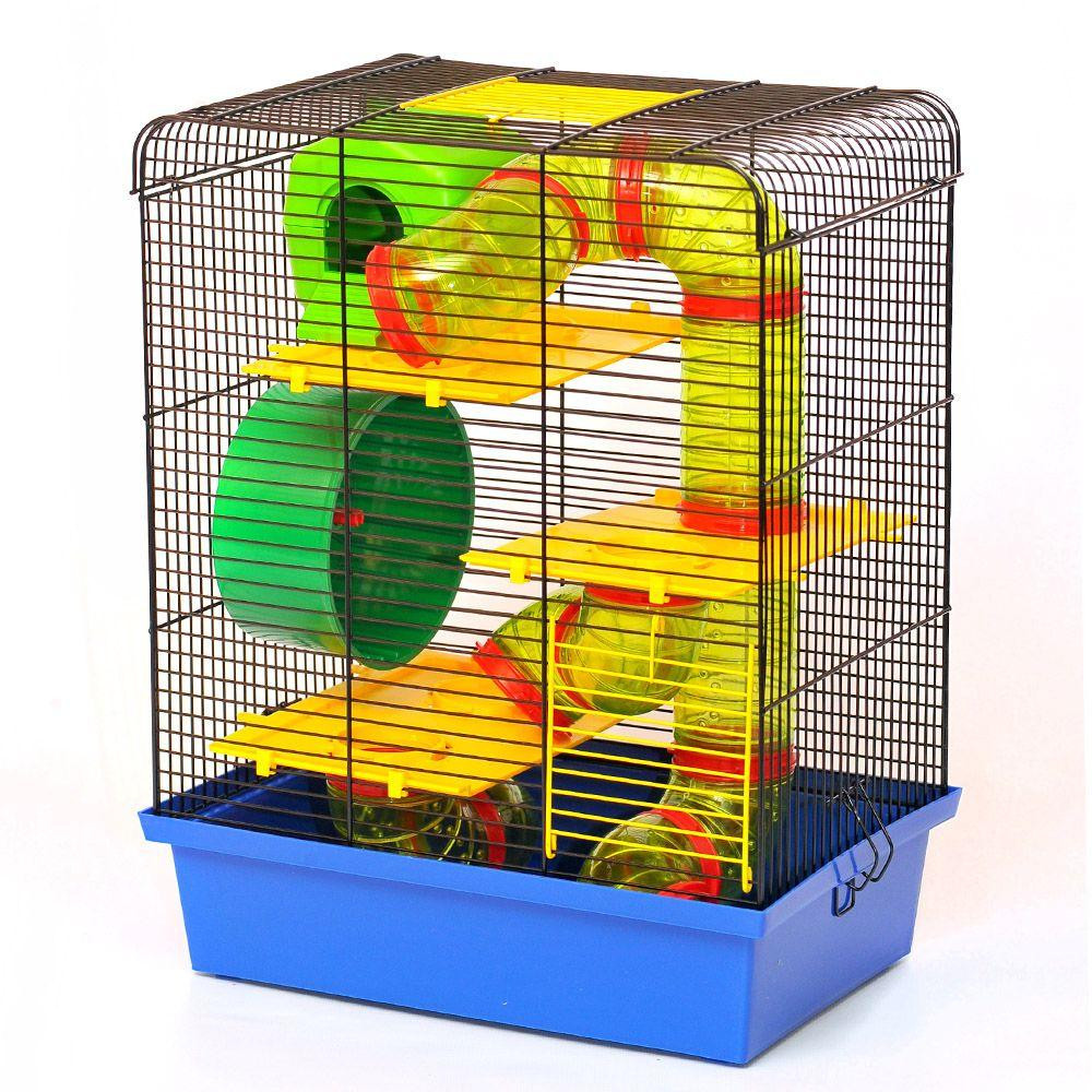 Клітка Хом'як 3 Люкс для сімей малих гризунів з аксесуарами оцинкована (33.5 х 23 х 43 см), Лорі Київ - фото 2