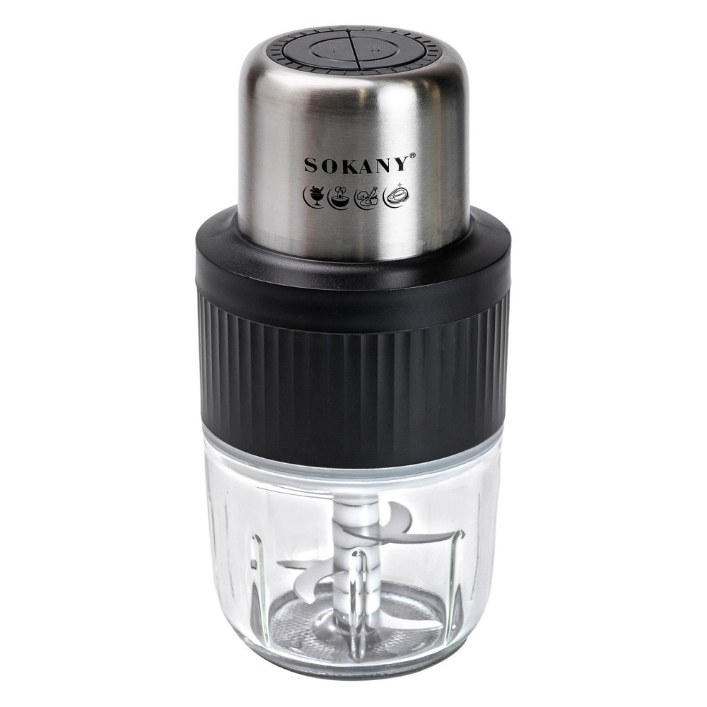 Чоппер измельчитель Sokany SKYM7032B 2в1 с чашами 0.5 и 1,5 литра 800 Вт Киев - изображение 4