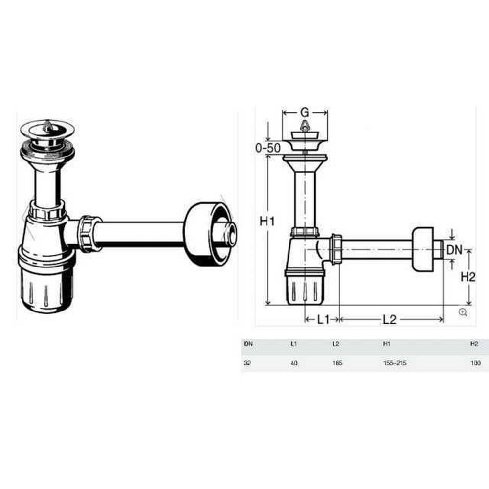 Сифон для раковини VIEGA 1 1 1/4 x 1 1/4" пластик білий пляш. с/г 573966 (103927) Київ - фото 3