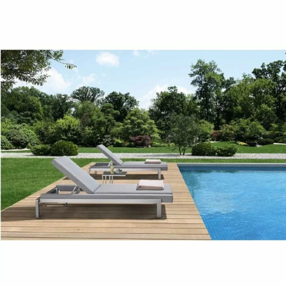 Шезлонг для бассейна Aquaviva Oslo серый Киев