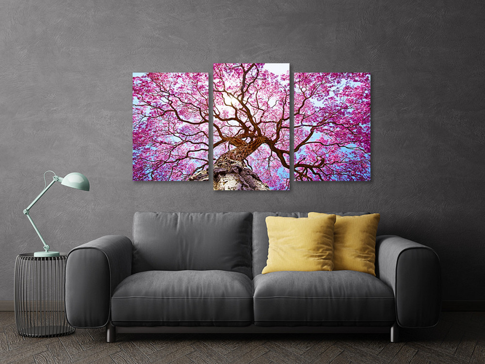 Модульная картина в гостиную / спальню  Дерево Сакура   Art-521_3 100x150 см Киев - изображение 3