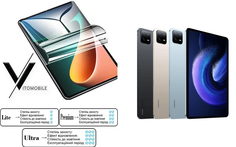 Полиуретановая пленка HyperClear Guard для Xiaomi Mi Pad 6 Киев - изображение 1
