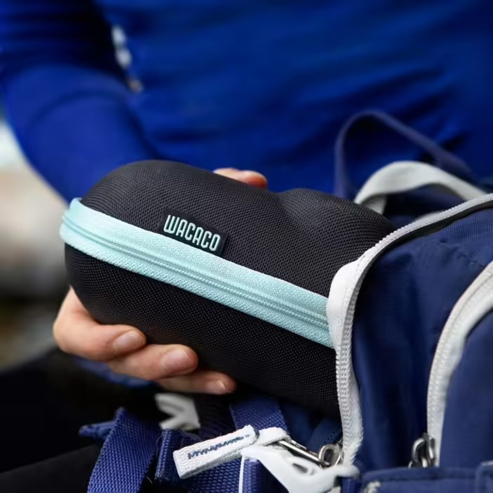 Еспресо-кавоварка Wacaco Nanopresso 18 барів 80 мл з чохлом Блакитний Вінниця - фото 5