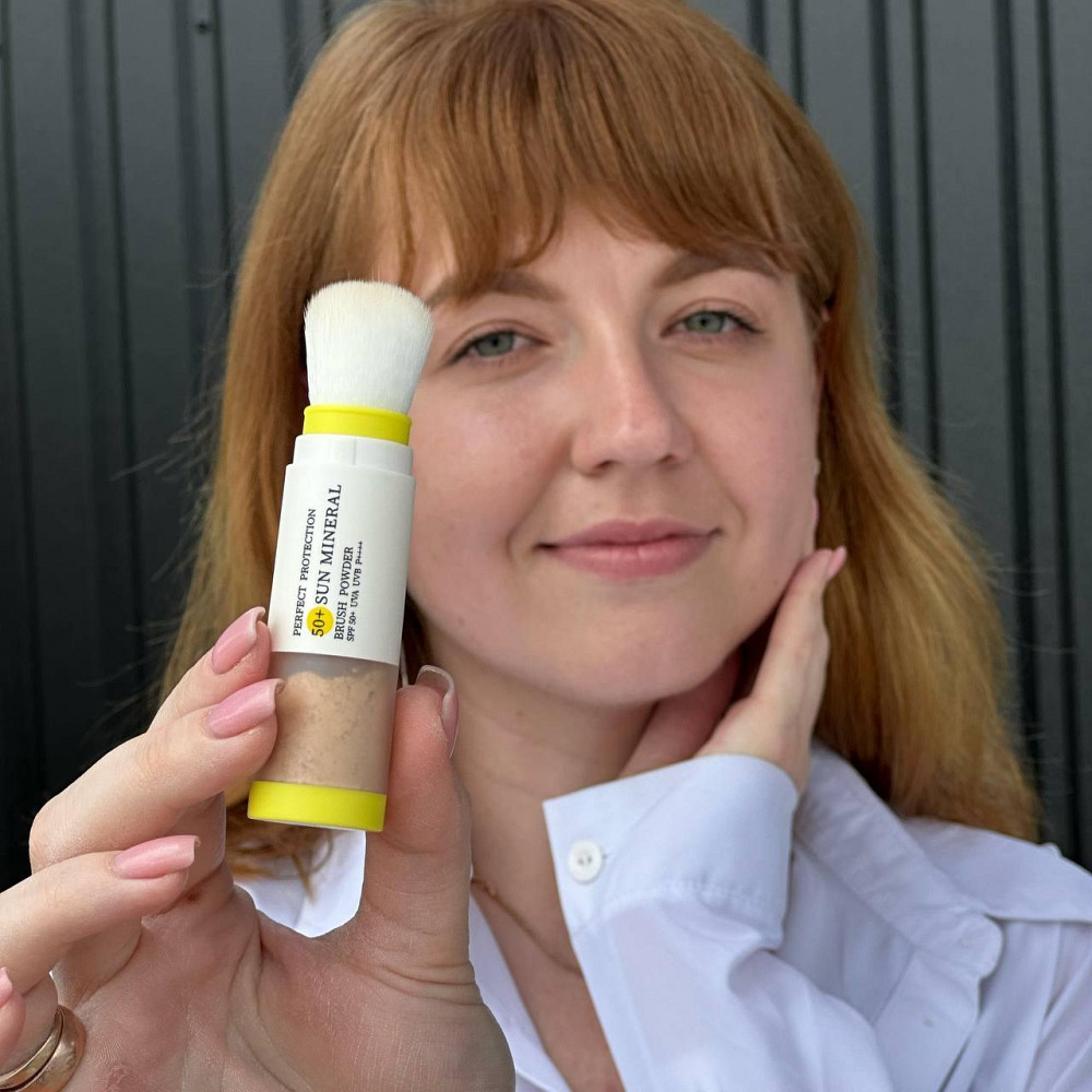 Сонцезахисна мінеральна пудра бежева з SPF 50 + Сонцезахисний крем для обличчя SPF 50+ Киев - изображение 10