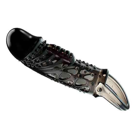 Насадка на член - Pretty Love Cecelia Vibrating Penis Sleeve Black Sex Aura Київ