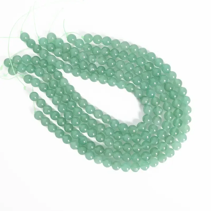 Авантюрин зеленый 8 мм – 45 бусин для украшений и браслетов, натуральный камень Киев - изображение 3