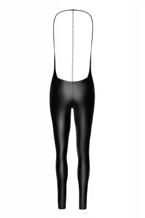 Комбінезон Noir Handmade F306 Mirage catsuit with jewelry rhinestone chain adorning the back - 3XL Львов