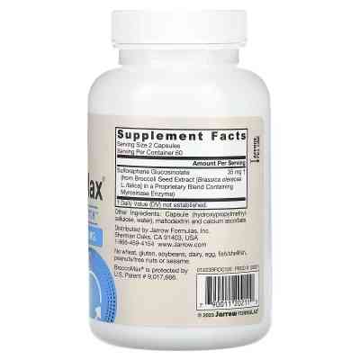 Вітамінно-мінеральний комплекс Jarrow Formulas Екстракт насіння броколі, 35 мг, Vegan BroccoMax, 120 вегетаріанс. (JRW-20211) Вінниця