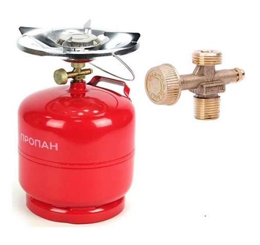 Туристичний комплект A002 газовий балон та пальник (3кг 8л) Вінниця - фото 1