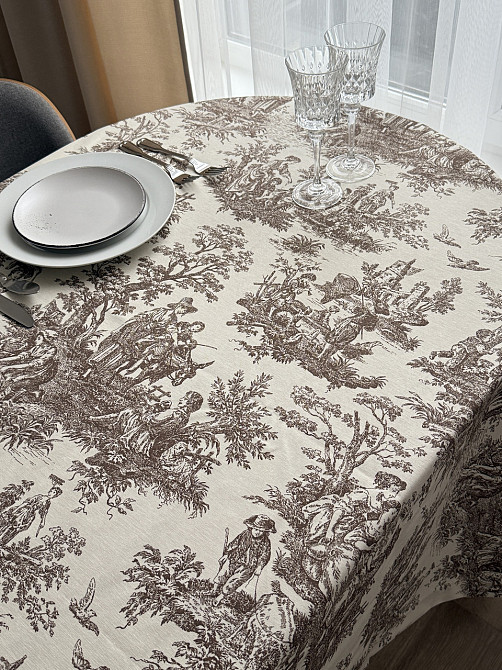 Ecotton Скатертина столова Ecotton DUCK 170х200 см водовідштовхувальна Italiano бежевий (30497 Коломия - фото 8