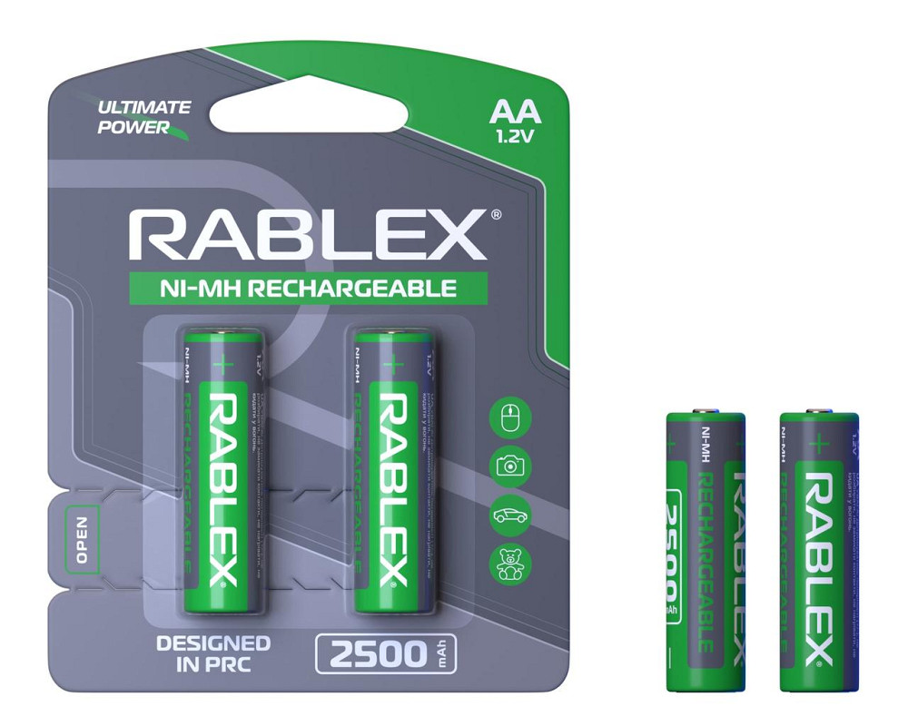Акумулятор Rablex HR6/AA Ni-MH 2500mAh 1.2V 1 шт. Дніпро - фото 1