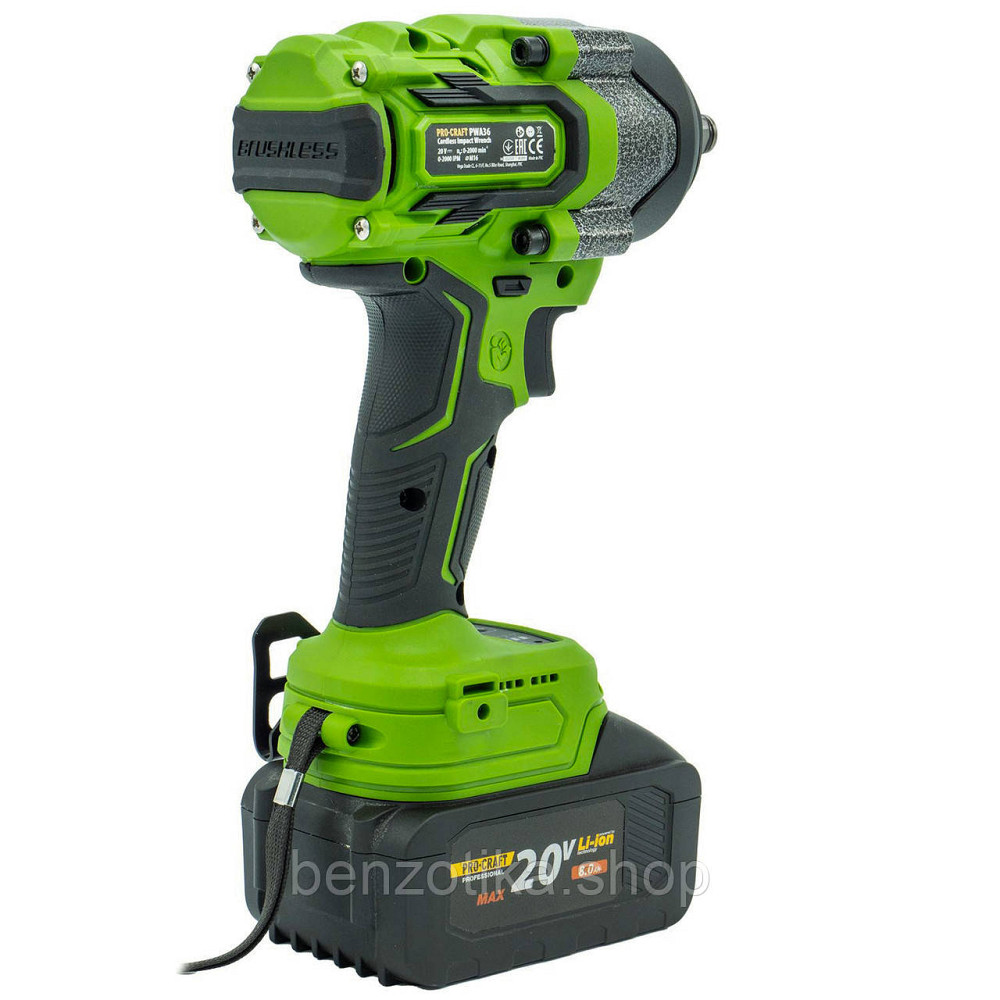 Акумуляторний гайковерт Procraft PWA36 (без АКБ та ЗП) Київ - фото 7