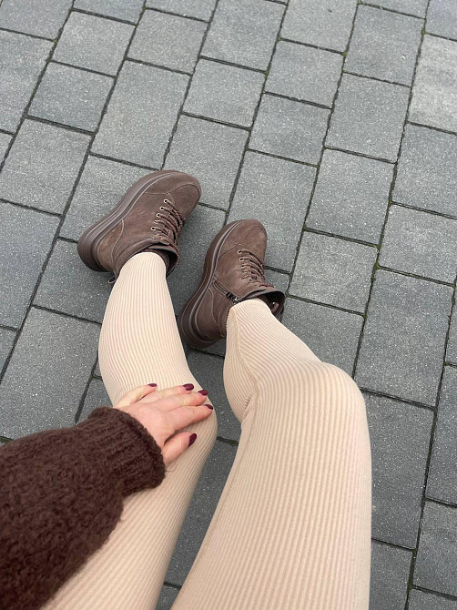 ITTS Кроссовки женские ITTS шоколадные замша натуральная зима низкий ход 36-41 ( -24) Коломыя - изображение 2