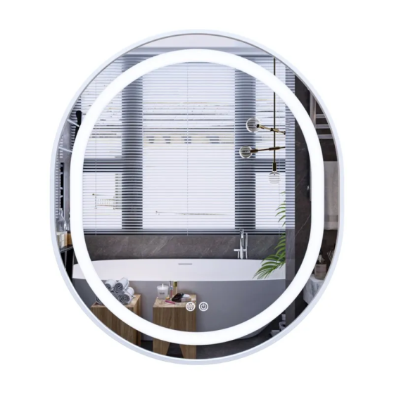 Дзеркало Mixxus Premium ELLIPSE MV05-80x70-REVERSE WHITE )  ( MP6645 ) 38216 Харків