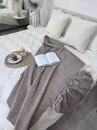 Vladi Плед Vladi 140x200 см вовняно-кашемірове 90/10% Familia коричневий Коломия