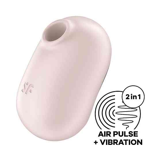 Вакуумный стимулятор с вибрацией Satisfyer Pro To Go 2 Beige Sex Aura Киев