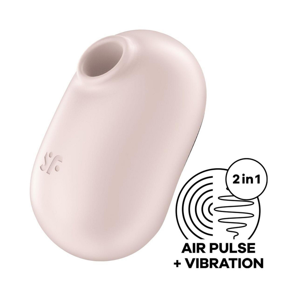 Вакуумный стимулятор с вибрацией Satisfyer Pro To Go 2 Beige Sex Aura Киев - изображение 1