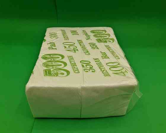 Серветка паперова 400лист Фуршет біла (ЗЕЛЕНА) (1 пачка) Харків