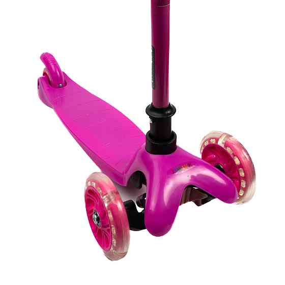 Самокат детский трехколесный iTrike Mini BB 3-013-5-P со светящимися колесами, Розовый Каменец-Подольский
