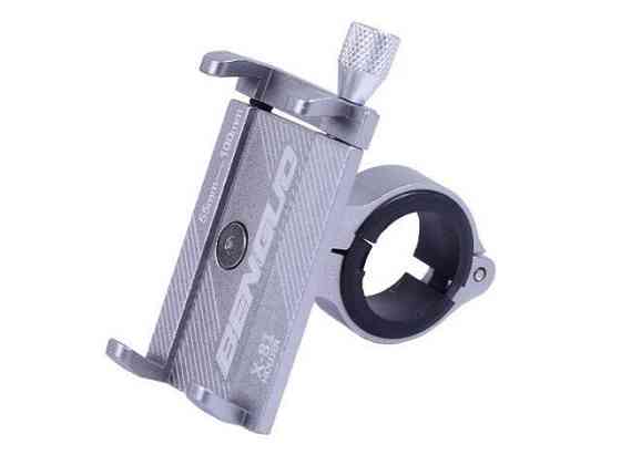 Держатель телефона HFCM-16  (крепление на руль),  алюминий, серый Мукачево