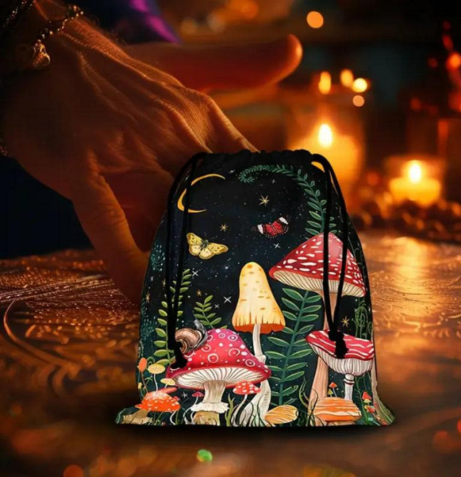 Черный бархатный мешочек для Таро 