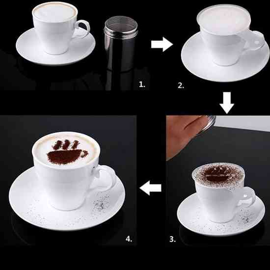 Трафареты для кофе 16 разных рисунков Винница