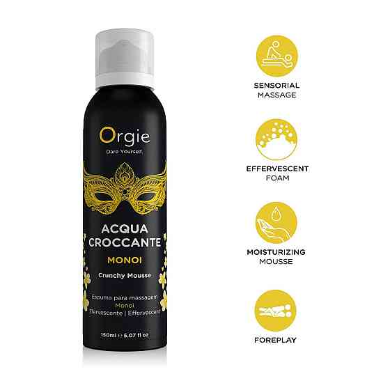 Масажна пінка Orgie – Acqua Croccante Monoi (150 мл), ефект бульбашок, що лопаються Sex Aura Київ