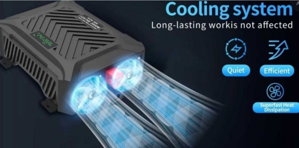 Инвертор DataBoss, EAFC 12/24 Вольт 2, 2.5Вт. чистящий синус. Харьков - изображение 2