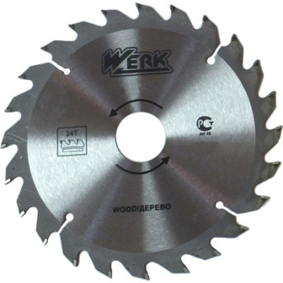 Диск пильный Werk по дереву - 180x32 24 зуб. (36104) Винница - изображение 1