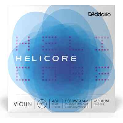 Струни для скрипки D&apos;Addario Helicore Violin String Set Wound E 4/4 Scale Medium Tension (H310W 4/4M) Вінниця