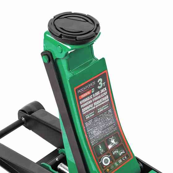 Домкрат 3т (85-430мм) підкатний гідравлічний двопоршневий ROCKFORCE RF-T830018 HT Одеса
